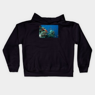 marine and aquatic life Kids Hoodie